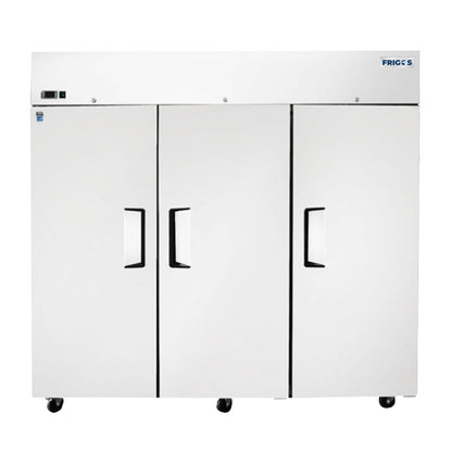 Frigos 77.80'' Top Mounted (3) Solid Door Reach-In Freezer 64.9 Cu. Ft. - FGA-TMF-3D-78