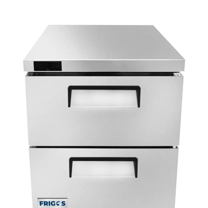 Frigos 27″ Undercounter Freezer with Drawers - FGA-UCF-2DR-28