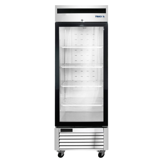Stainless Steel Glass Door Reach-In Freezer Frigos 19.1 Cu. Ft. - FGA-BMF-1GD-27