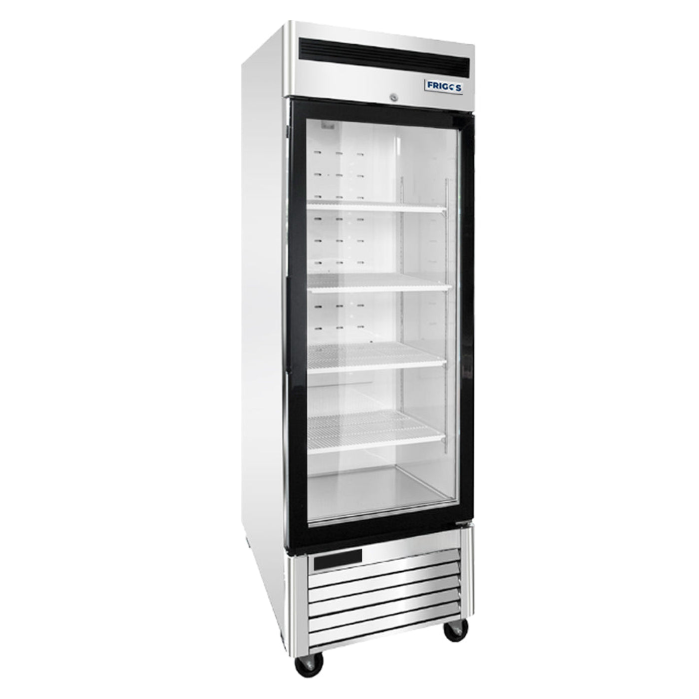 Stainless Steel Glass Door Reach-In Freezer Frigos 19.1 Cu. Ft. - FGA-BMF-1GD-27