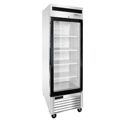 Stainless Steel Glass Door Reach-In Freezer Frigos 19.1 Cu. Ft. - FGA-BMF-1GD-27