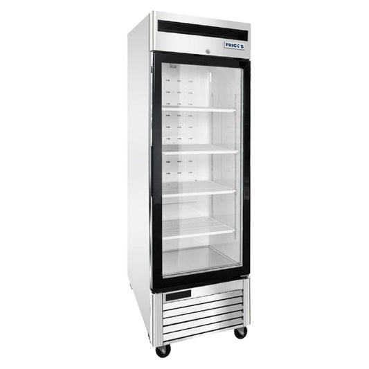 Stainless Steel Glass Door Reach-In Freezer Frigos 19.1 Cu. Ft. - FGA-BMF-1GD-27