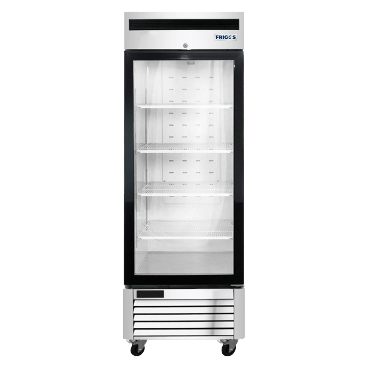 Stainless Steel Glass Door Reach-In Freezer Frigos 19.1 Cu. Ft. - FGA-BMF-1GD-27
