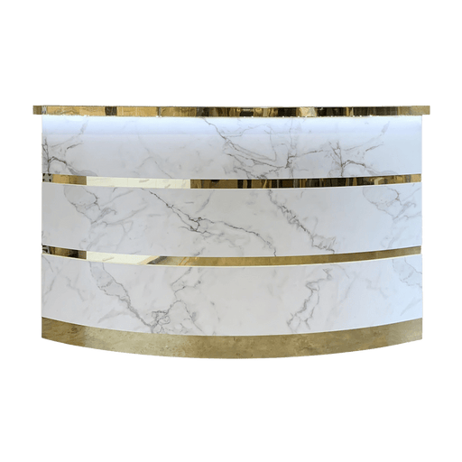 Whale Spa - Gold and Marble Reception Desk