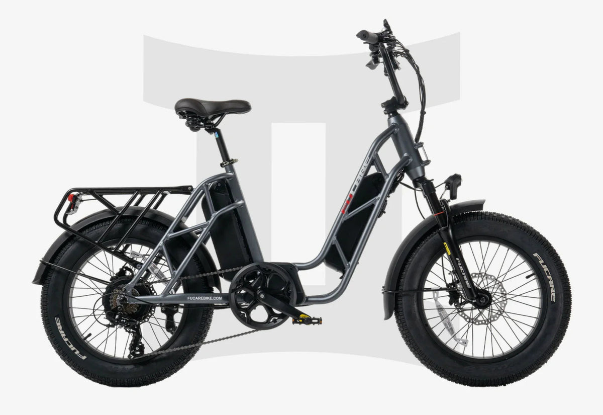 Fucare Gemini Step-Thru Electric Cargo Bike - YL-GEMINI-GY7-52T-ULB