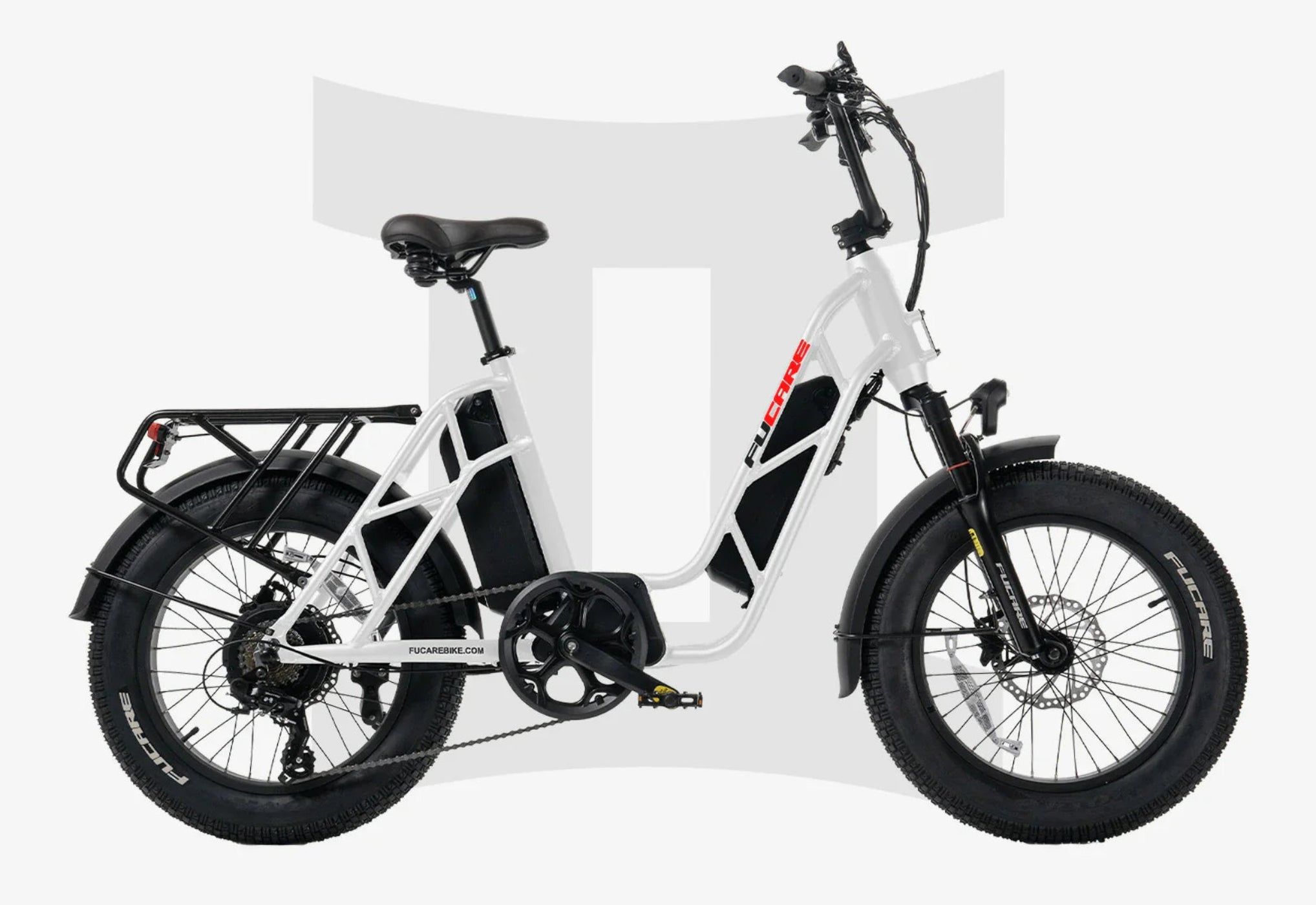 Fucare Gemini Step-Thru Electric Cargo Bike - YL-GEMINI-GY7-52T-ULB