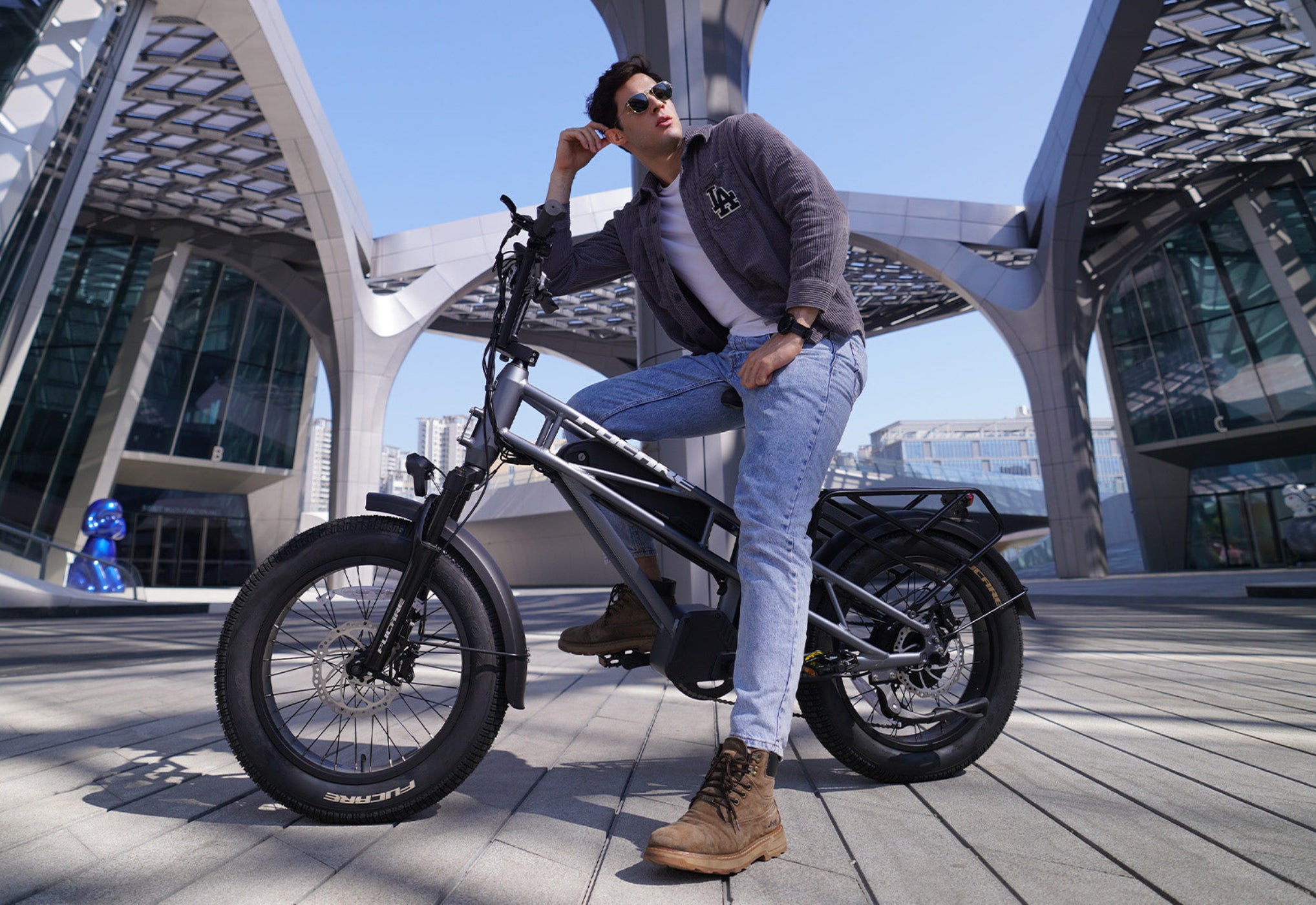 Fucare Gemini X Electric Moped-Style Bike - YL-GEMINI-X-GY7-52T-X-ULB