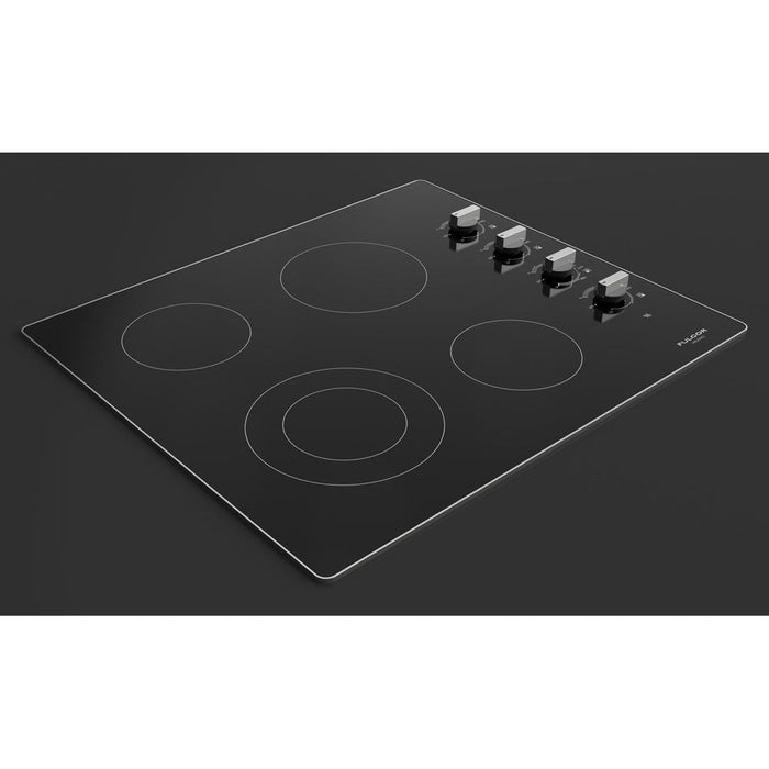 Fulgor Milano 24 in. 300 Series Electric Cooktop with 4 Burners and Glass Ceramic Cooktop in Stainless Steel - F3RK24S2