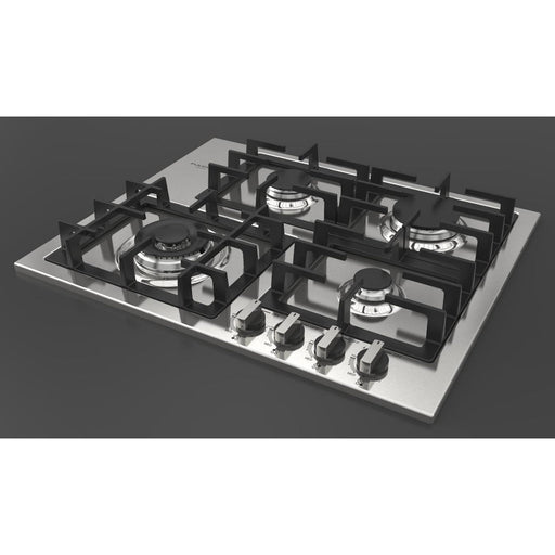 Fulgor Milano 24 in. 400 Series Gas Cooktop with 4 Burners in Stainless Steel - F4GK24S1