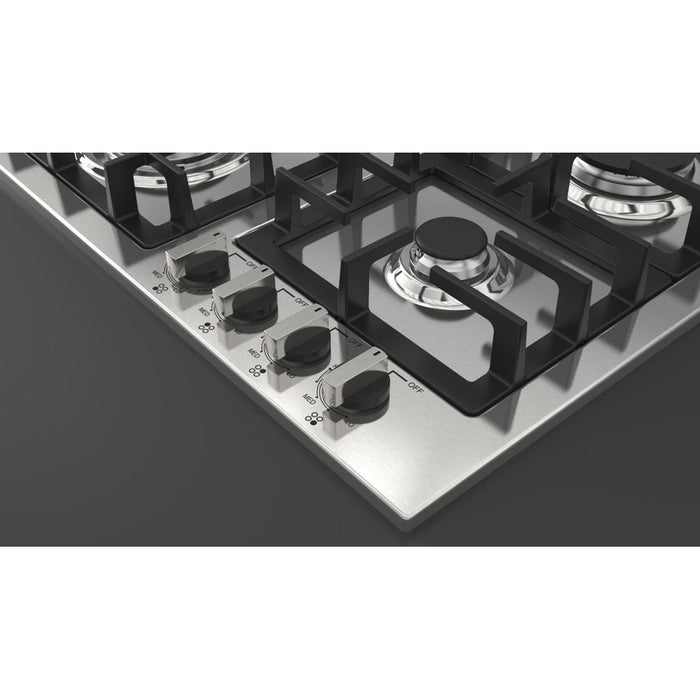 Fulgor Milano 24 in. 400 Series Gas Cooktop with 4 Burners in Stainless Steel - F4GK24S1