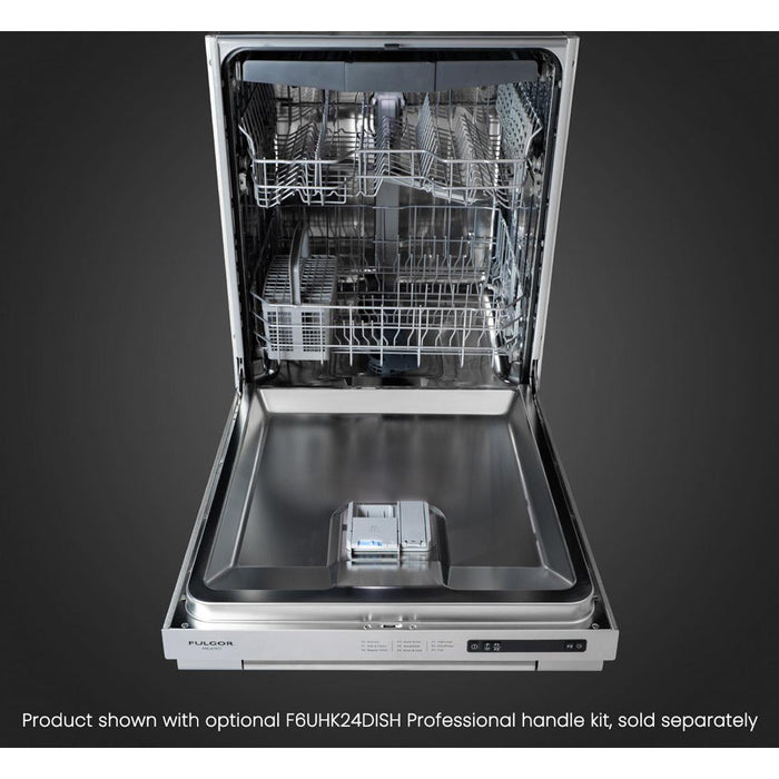 Fulgor Milano 24 in. Top Control Stainless Steel Dishwasher with Third Rack and Stainless Steel Tub - F6DWT24SS2