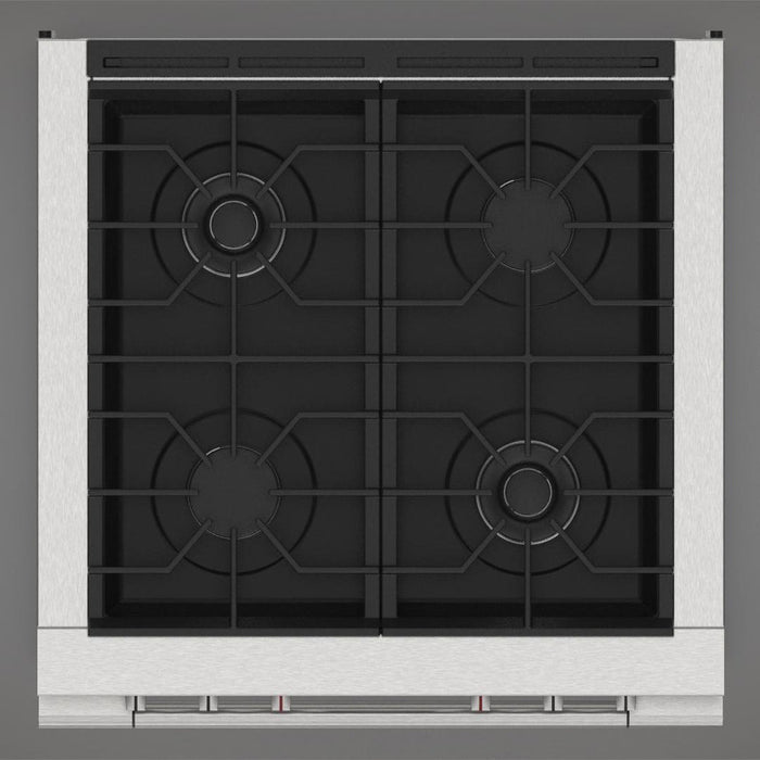 Fulgor Milano 30 in. 400 Series Accento All Gas Range in Stainless Steel - F4PGR304S2