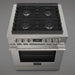 Fulgor Milano 30 in. 400 Series Accento Dual Fuel Range in Stainless Steel - F4PDF304S1