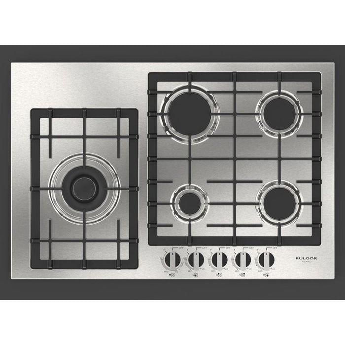 Fulgor Milano 30 in. 400 Series Gas Cooktop with 5 burners in Stainless Steel - F4GK30S1