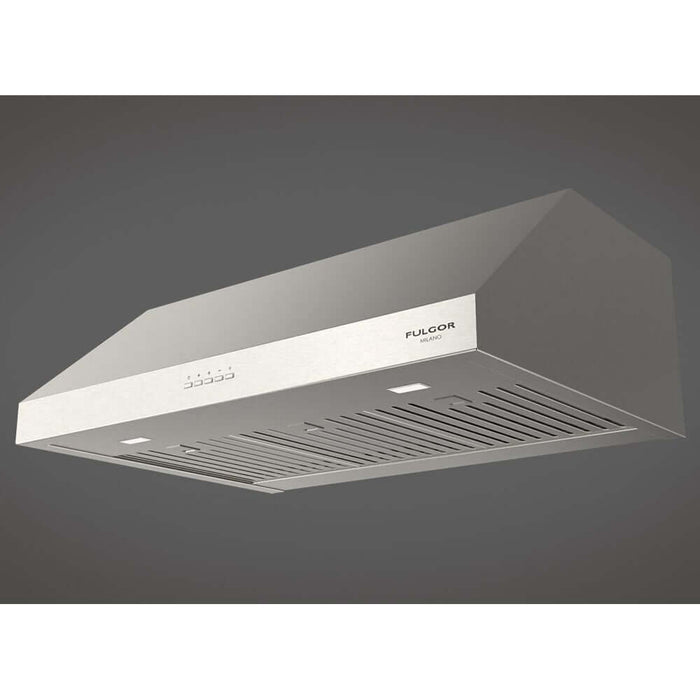 Fulgor Milano 30 in. 450 CFM Under Cabinet Range Hood in Stainless Steel - F4UC30S1