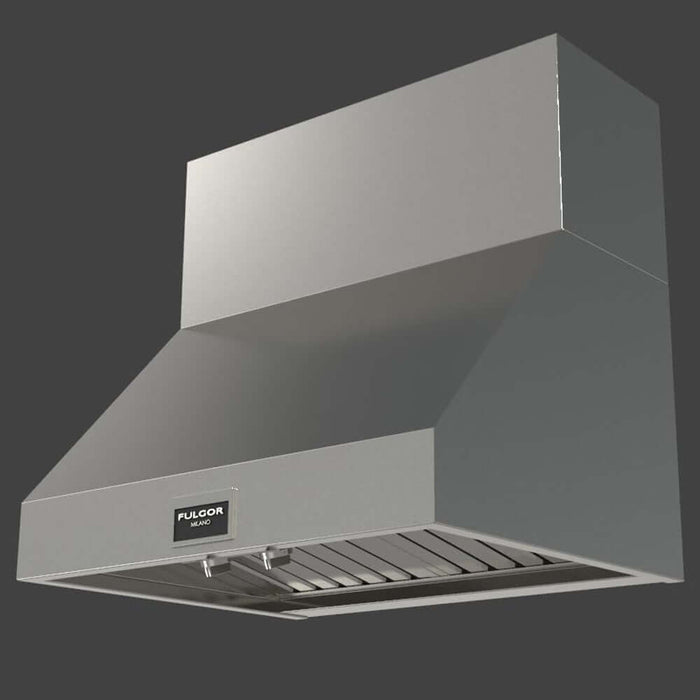 Fulgor Milano 30 in. 600 CFM Professional Under Cabinet Range Hood with Knob Control in Stainless Steel -F6PH30S2