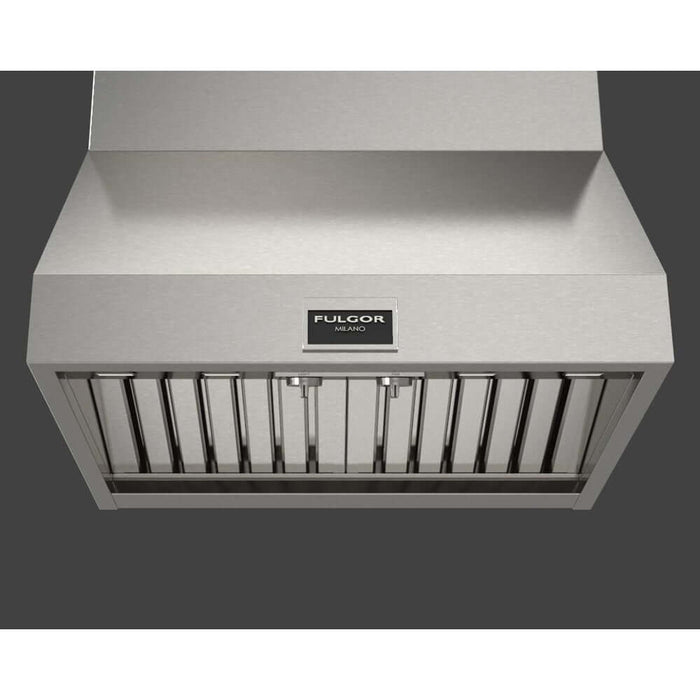 Fulgor Milano 30 in. 600 CFM Professional Under Cabinet Range Hood with Knob Control in Stainless Steel -F6PH30S2