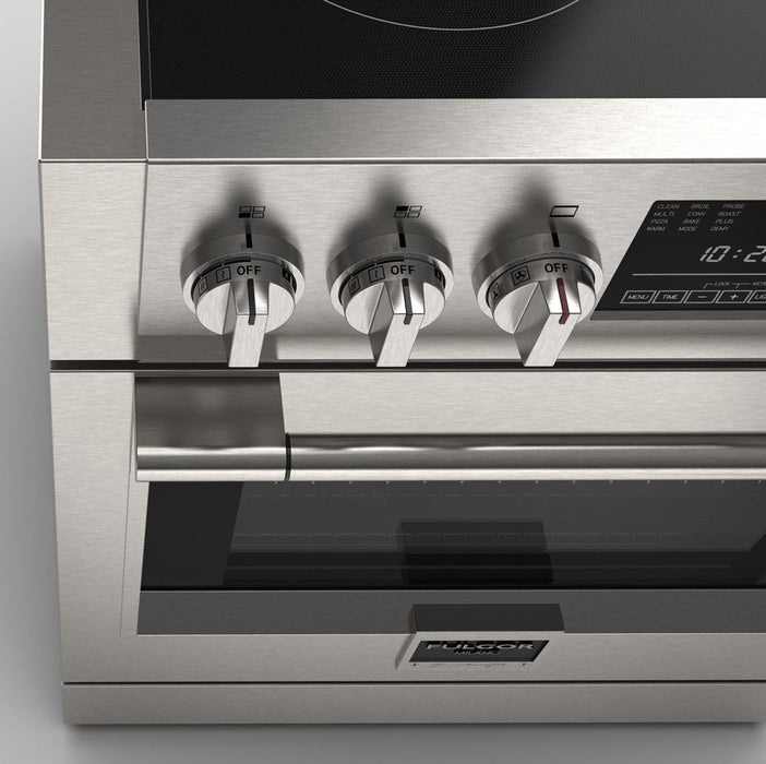 Fulgor Milano 30 in. 600 Series All Electric Induction Range in Stainless Steel - F6PIR304S1