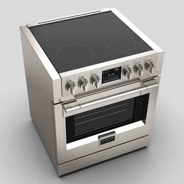 Fulgor Milano 30 in. 600 Series All Electric Induction Range in Stainless Steel - F6PIR304S1