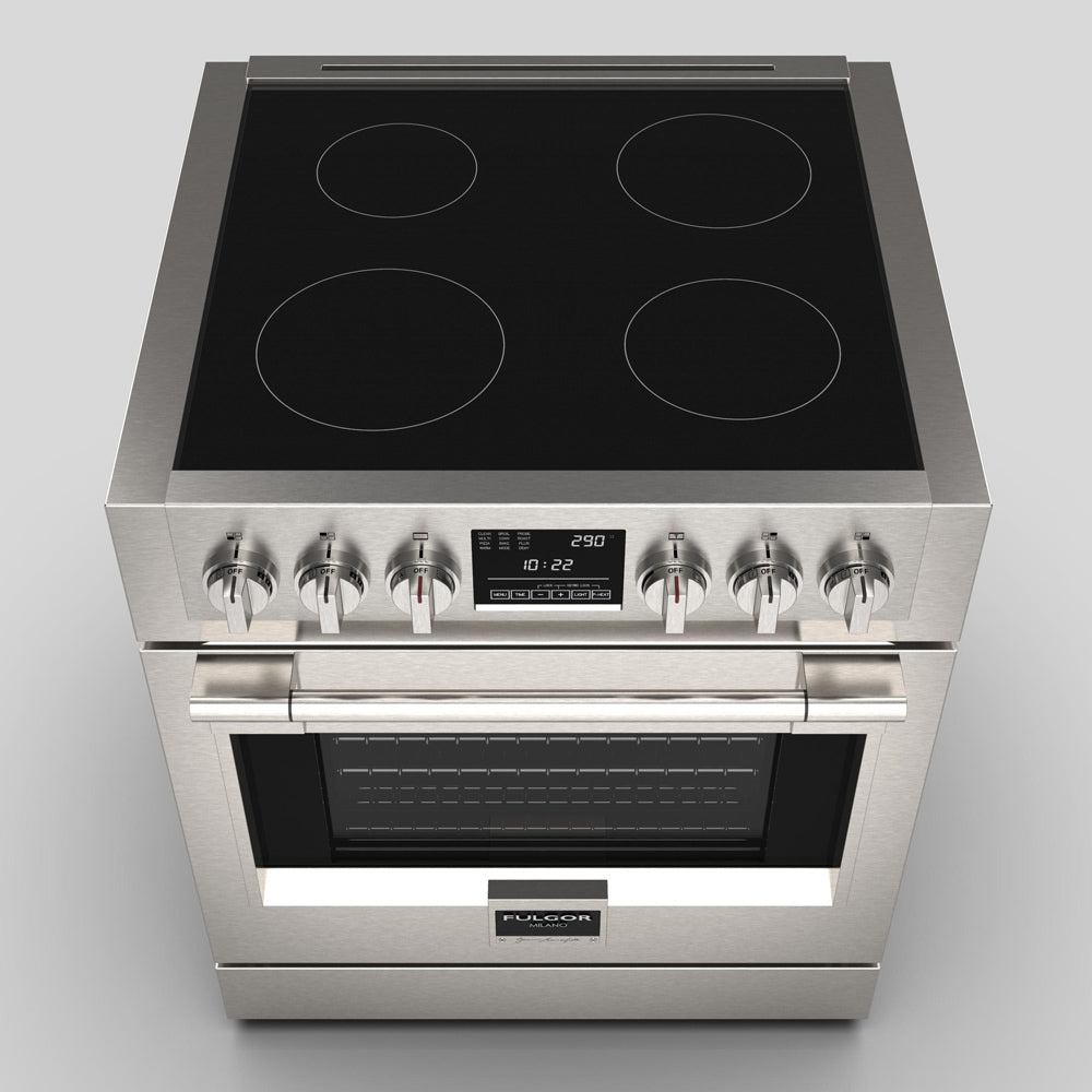 Fulgor Milano 30 in. 600 Series All Electric Induction Range in Stainless Steel - F6PIR304S1