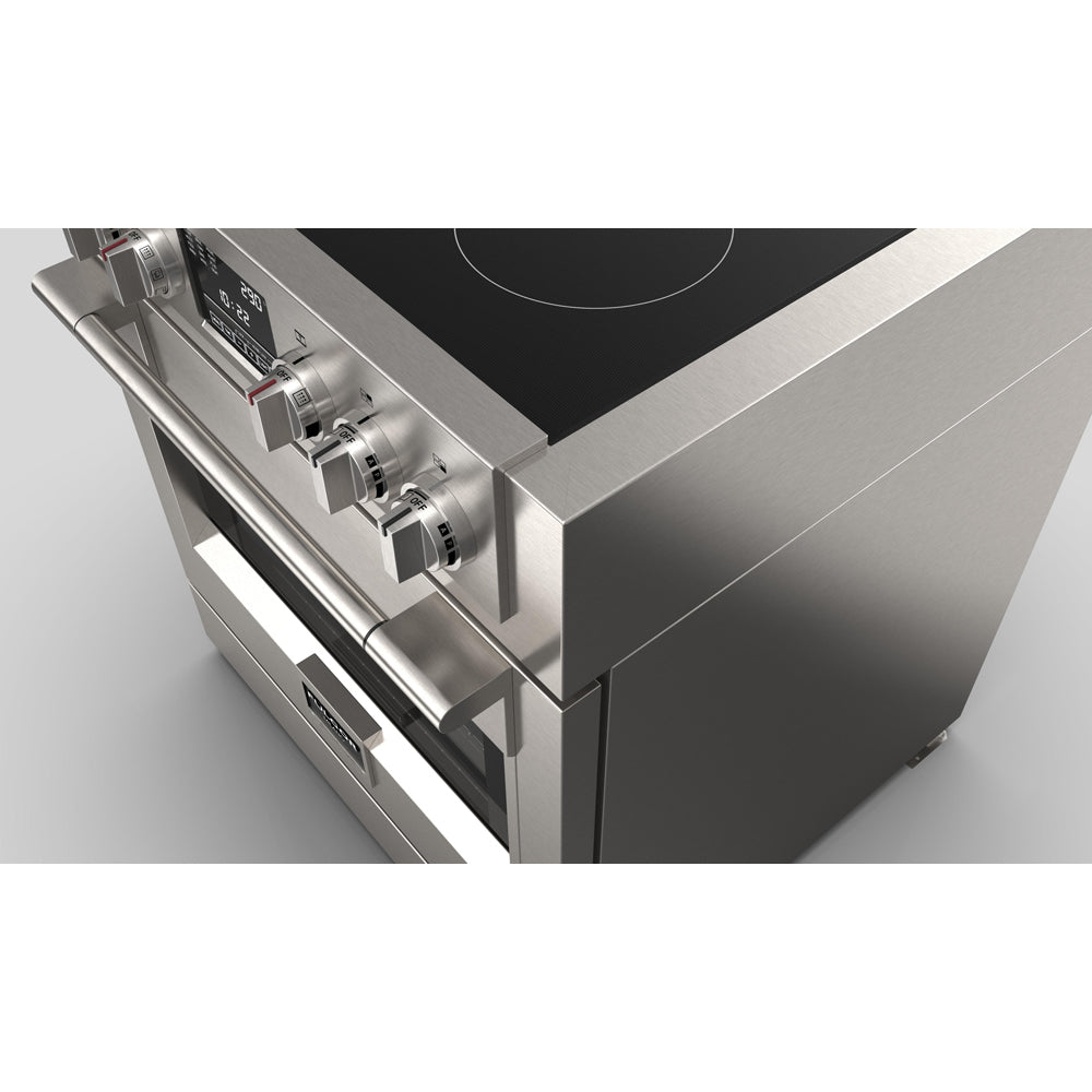 Fulgor Milano 30 in. 600 Series All Electric Induction Range in Stainless Steel - F6PIR304S1