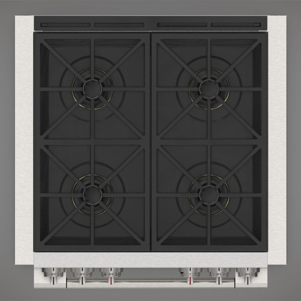 Fulgor Milano 30 in. 600 Series Dual Fuel Range with 4 Burners in Stainless Steel - F6PDF304S1