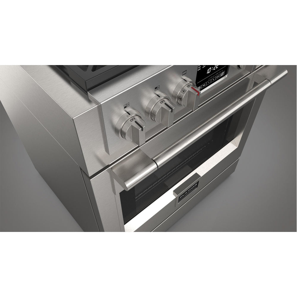 Fulgor Milano 30 in. 600 Series Dual Fuel Range with 4 Burners in Stainless Steel - F6PDF304S1