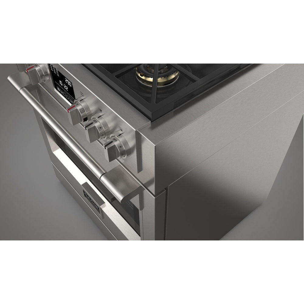 Fulgor Milano 30 in. 600 Series Dual Fuel Range with 4 Burners in Stainless Steel - F6PDF304S1