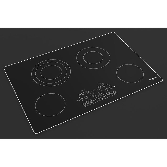 Fulgor Milano 30 in. 600 Series Electric Cooktop with 4 Burners and Glass Ceramic Cooktop in Stainless Steel - F6RT30S2