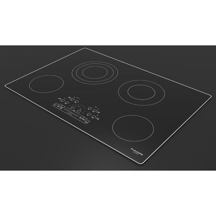 Fulgor Milano 30 in. 600 Series Electric Cooktop with 4 Burners and Glass Ceramic Cooktop in Stainless Steel - F6RT30S2