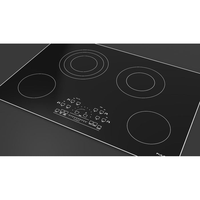 Fulgor Milano 30 in. 600 Series Electric Cooktop with 4 Burners and Glass Ceramic Cooktop in Stainless Steel - F6RT30S2