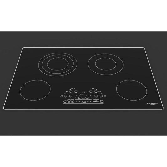 Fulgor Milano 30 in. 600 Series Electric Cooktop with 4 Burners and Glass Ceramic Cooktop in Stainless Steel - F6RT30S2