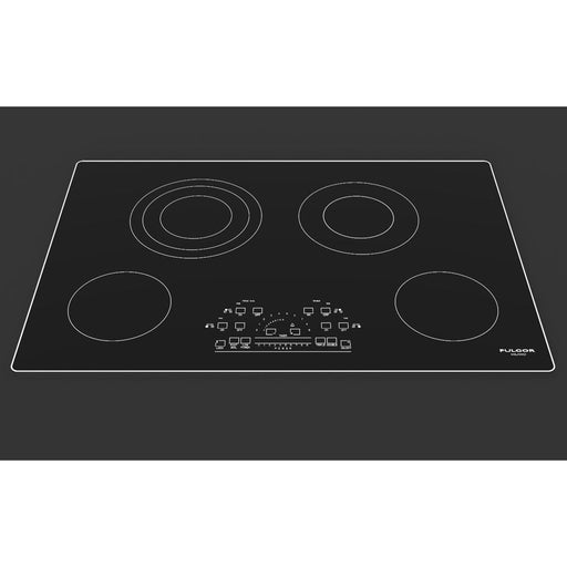 Fulgor Milano 30 in. 600 Series Electric Cooktop with 4 Burners and Glass Ceramic Cooktop in Stainless Steel - F6RT30S2