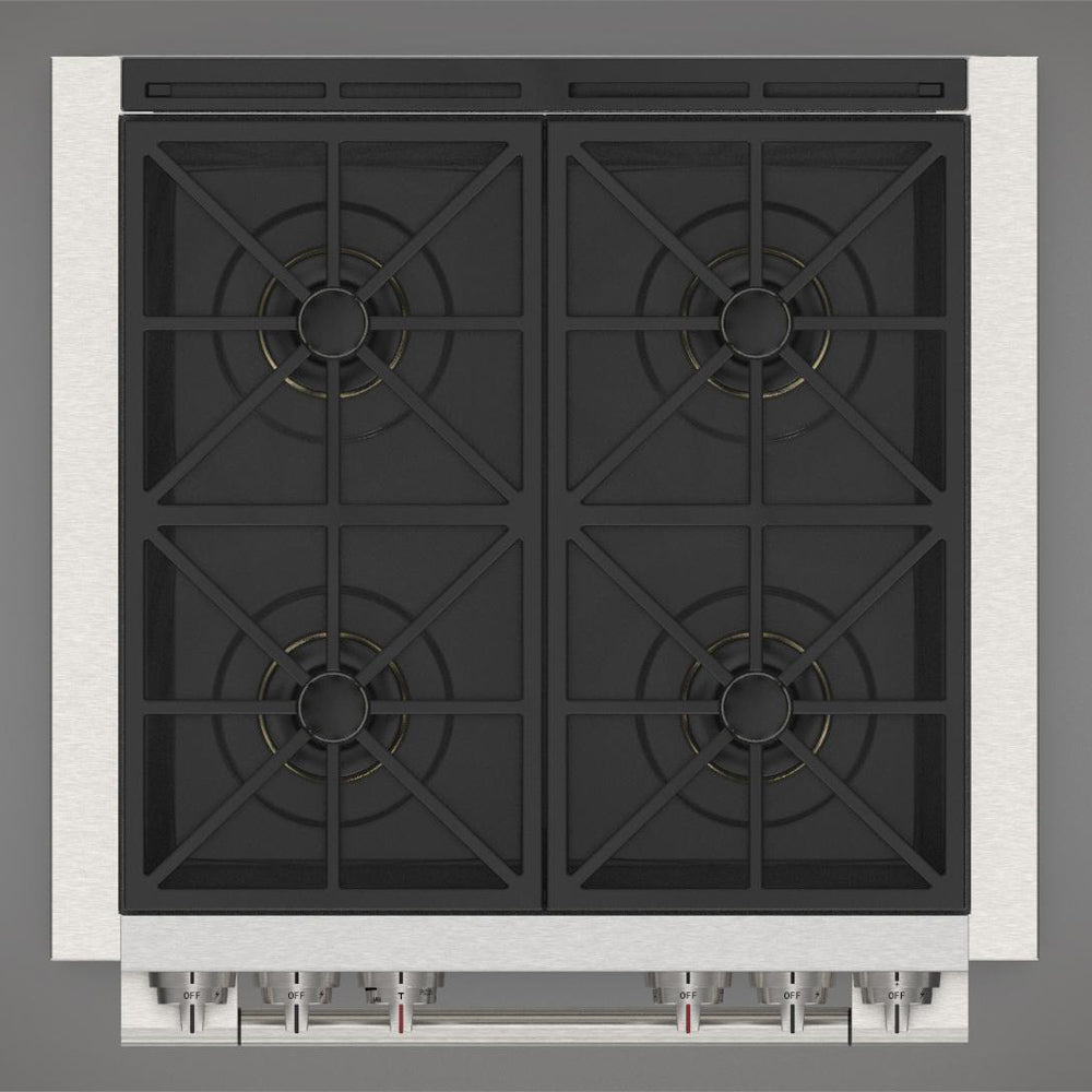 Fulgor Milano 30 in. 600 Series Pro All Gas Range with 4 Burners in Stainless Steel - F6PGR304S2