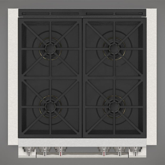 Fulgor Milano 30 in. 600 Series Pro All Gas Range with 4 Burners in Stainless Steel - F6PGR304S2