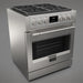 Fulgor Milano 30 in. 600 Series Pro All Gas Range with 4 Burners in Stainless Steel - F6PGR304S2