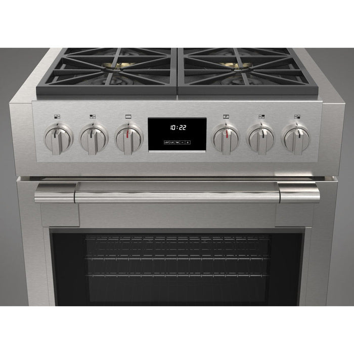 Fulgor Milano 30 in. 600 Series Pro All Gas Range with 4 Burners in Stainless Steel - F6PGR304S2