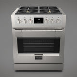 Fulgor Milano 30 in. 600 Series Pro All Gas Range with 4 Burners in Stainless Steel - F6PGR304S2