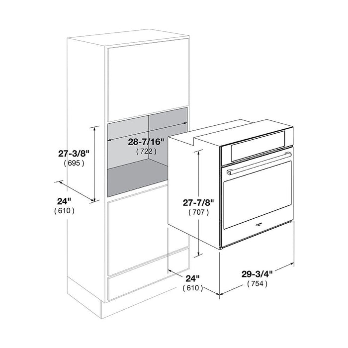 Fulgor Milano 30 in. Electric Built-in Convection Single Wall Oven with Color Options - F7SP30