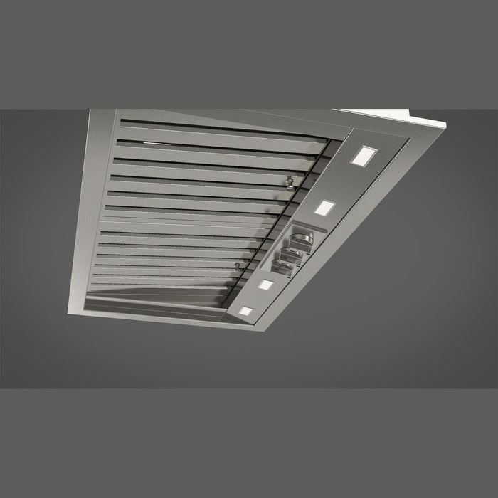 Fulgor Milano 34 in. 1000 CFM Professional Range Hood Insert with Knob Controls in Stainless Steel - F6BP34DS1