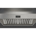 Fulgor Milano 36 in. 1000 CFM Professional Under Cabinet Range Hood with Knob Control in Stainless Steel - F6PH36DS1