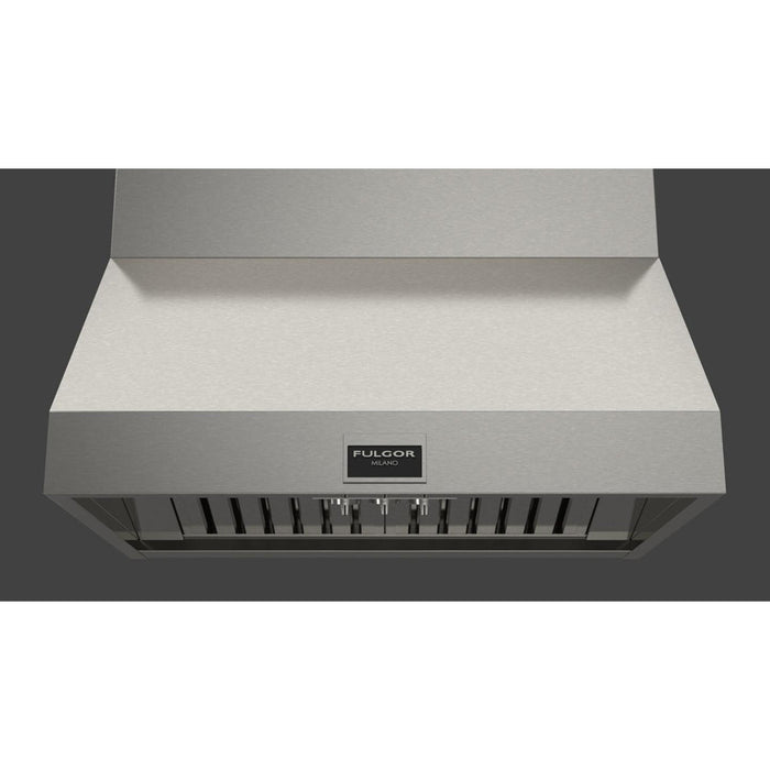 Fulgor Milano 36 in. 1000 CFM Professional Under Cabinet Range Hood with Knob Control in Stainless Steel - F6PH36DS1