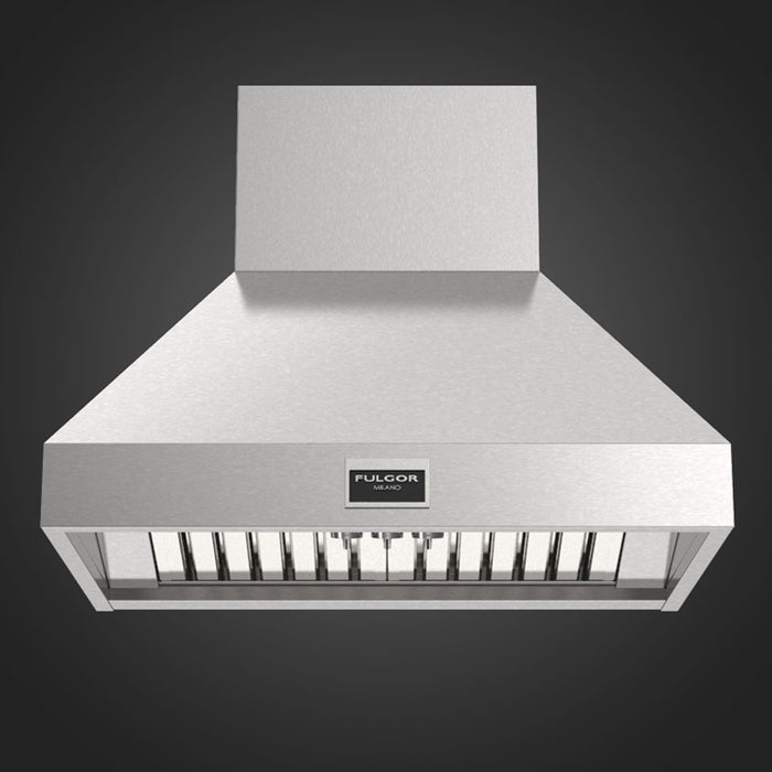 Fulgor Milano 36 in. 1000 CFM Professional Wall Mount Range Hood in Stainless Steel - F6PC36DS1