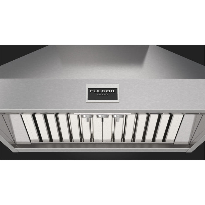 Fulgor Milano 36 in. 1000 CFM Professional Wall Mount Range Hood in Stainless Steel - F6PC36DS1