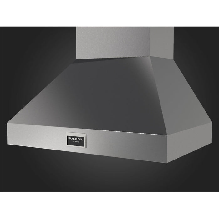 Fulgor Milano 36 in. 1000 CFM Professional Wall Mount Range Hood in Stainless Steel - F6PC36DS1