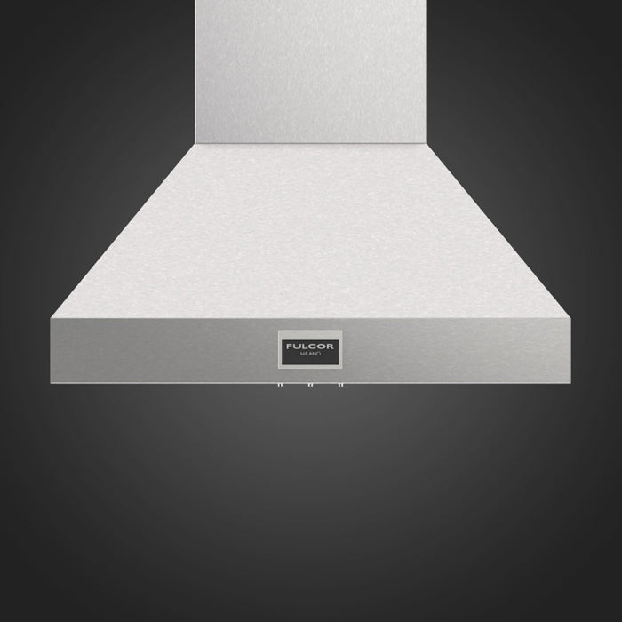 Fulgor Milano 36 in. 1000 CFM Professional Wall Mount Range Hood in Stainless Steel - F6PC36DS1