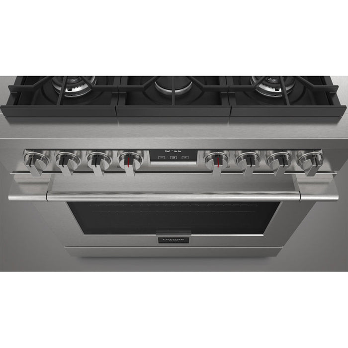 Fulgor Milano 36 in. 400 Series Accento All Gas Range in Stainless Steel - F4PGR366S2