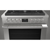 Fulgor Milano 36 in. 400 Series Accento All Gas Range in Stainless Steel - F4PGR366S2