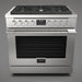 Fulgor Milano 36 in. 400 Series Accento All Gas Range in Stainless Steel - F4PGR366S2