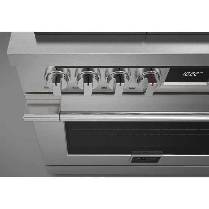 Fulgor Milano 36 in. 400 Series Accento Dual Fuel Range in Stainless Steel -F4PDF366S1